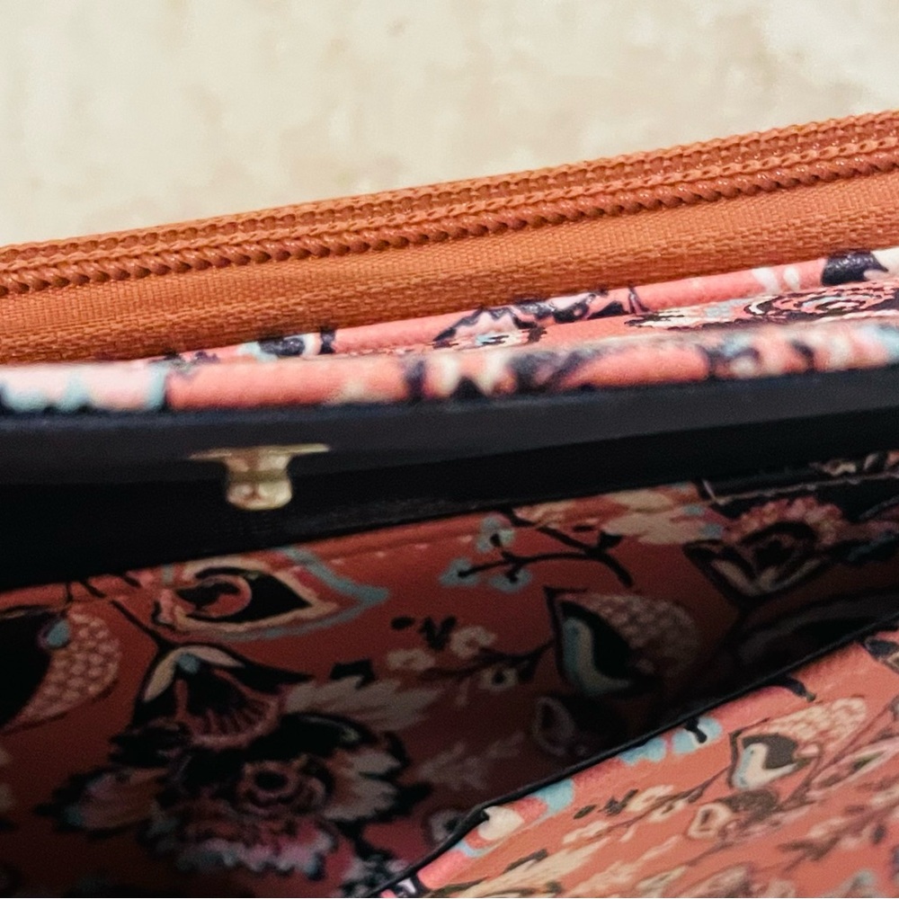 Nautica Pink Clutch with Intricate Floral Design - Picture 8 of 13